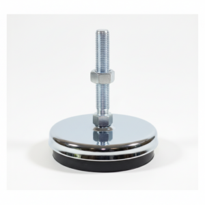 SL Serisi krom kaplamalı sabit makina ayakları kauçuk tabanlı endüstriyel makina ayağı