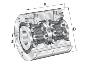 ZKLF40100-2RS-2AP-XL Axial Eğik Bilyalı Rulman - Orijinal FAG INA Rulman