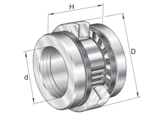 ZARN1545-TV Needle roller/axial Silindirik Makaralı Rulman - Orijinal FAG INA Rulman