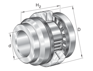 ZARN2052-L-TV Needle roller/axial Silindirik Makaralı Rulman - Orijinal FAG INA Rulman