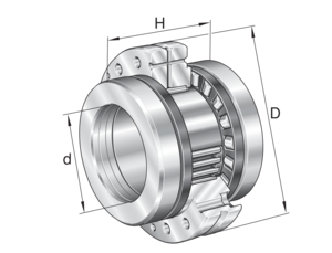 ZARF45105-TV Needle roller/axial Silindirik Makaralı Rulman - Orijinal FAG INA Rulman