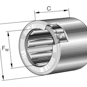 HFZ040708-L564 Drawn cup roller clutch - Orijinal FAG INA Rulman