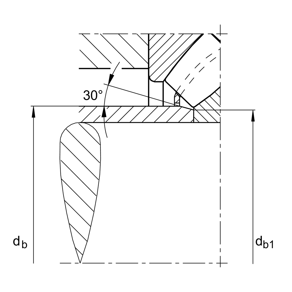 29412-E1-XL Teknik Ölçü Çizimi 29412-E1-XL Rulman Ölçüleri ve Teknik Çizim