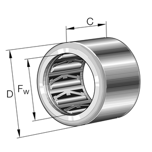 HF0306-KF Drawn cup roller clutch - Orijinal FAG INA Rulman