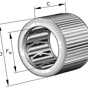 HF0306-KF-R Drawn cup roller clutch - Orijinal FAG INA Rulman